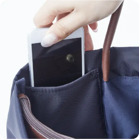 肩楽トートバッグ ポケットの特徴