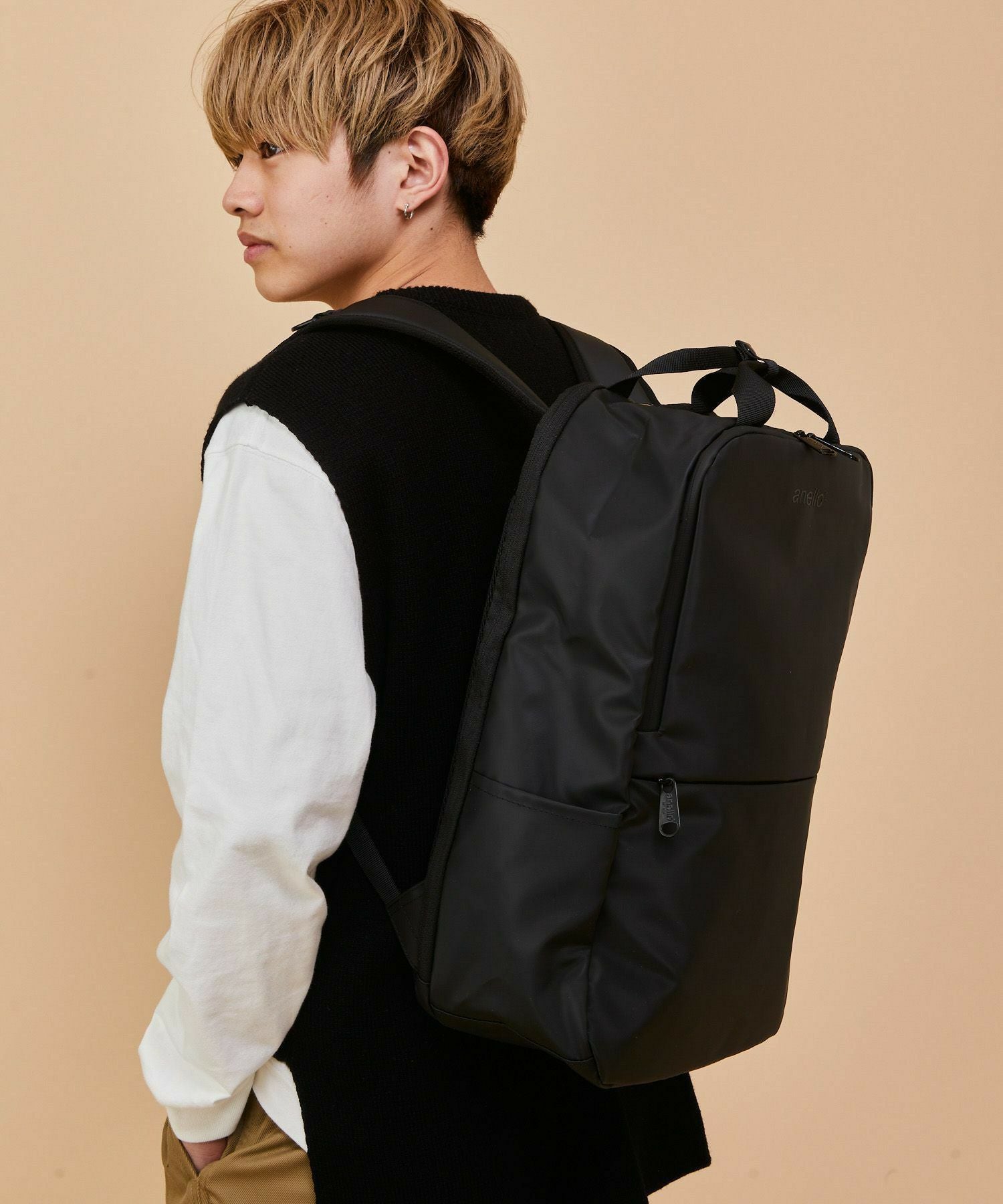anello リュック バックパック 撥水 多収納 PC収納 A4 NESS AT-C2545