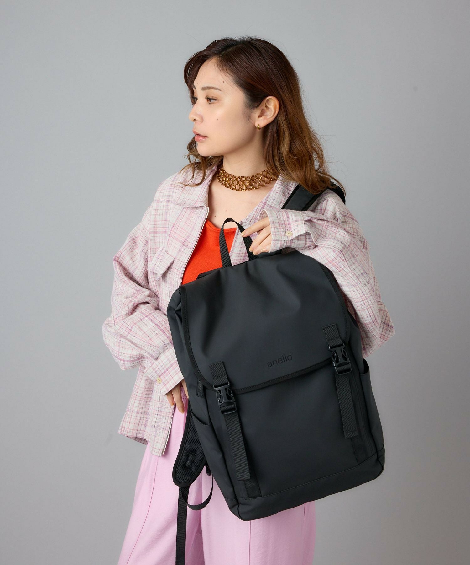 anello リュック バックパック 撥水 多収納 PC収納 A4 NESS AT-C2542