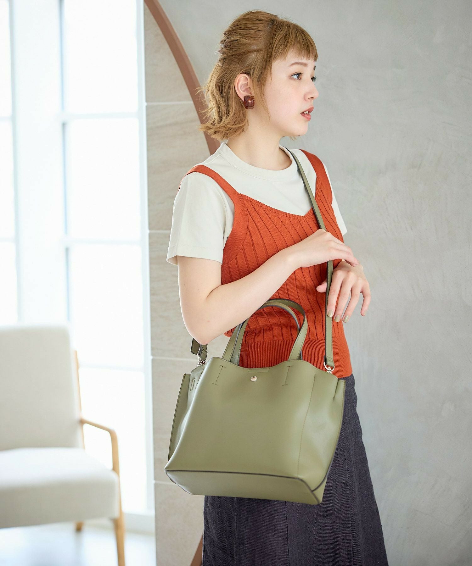 Legato Largo トートバッグ 軽量 2WAY A5 かるいかばん LH-P0002