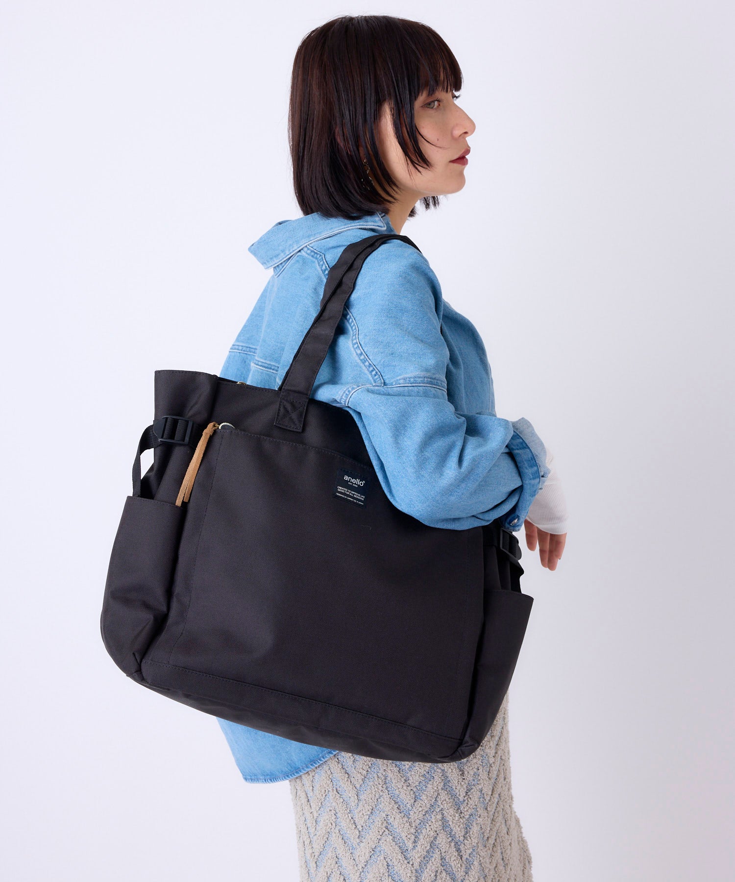 anello トートバッグ 多収納 A4 POST AT-C3132