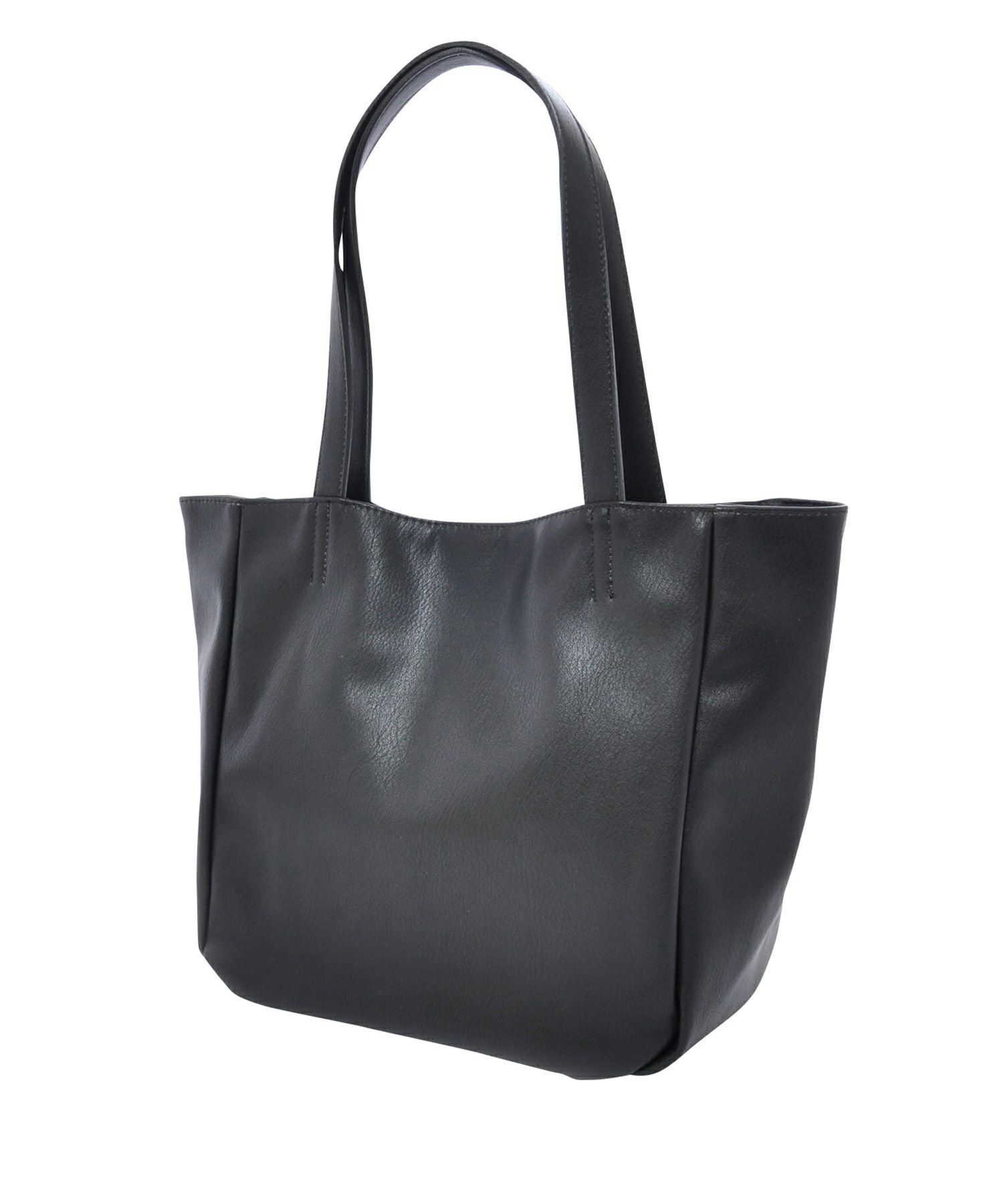 Legato Largo トートバッグ 多収納 A5 スモーキーシボフェイクレザー LU-H0905