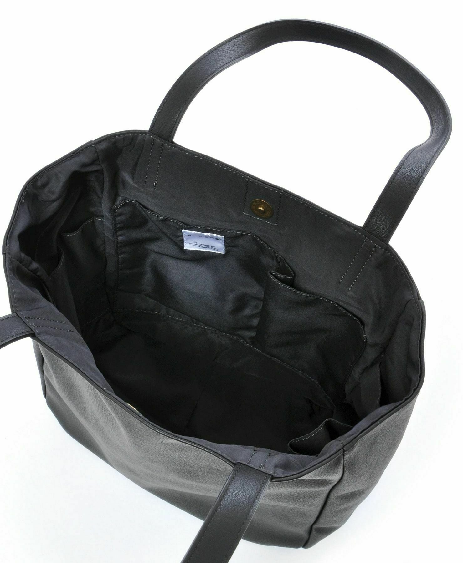 Legato Largo トートバッグ 多収納 A5 スモーキーシボフェイクレザー LU-H0905