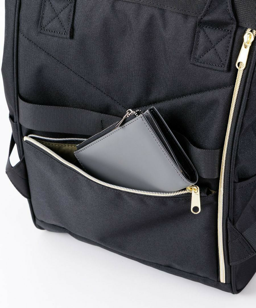 anello リュック バックパック 口金 撥水 多収納 PC収納 ﾘﾌﾟﾘｰﾌﾞ A4 CROSS BOTTLE ATB0193R