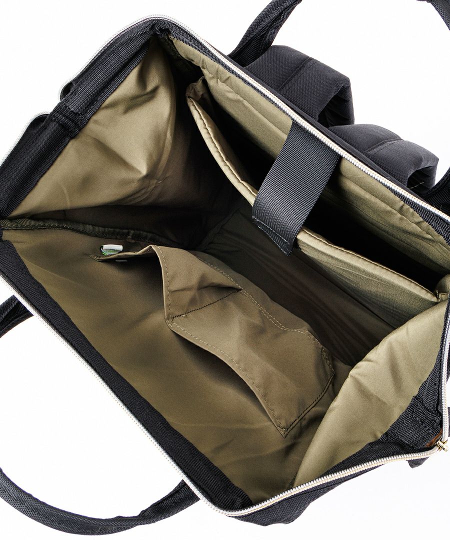 anello リュック バックパック 口金 撥水 多収納 PC収納 ﾘﾌﾟﾘｰﾌﾞ A4 CROSS BOTTLE ATB0193R