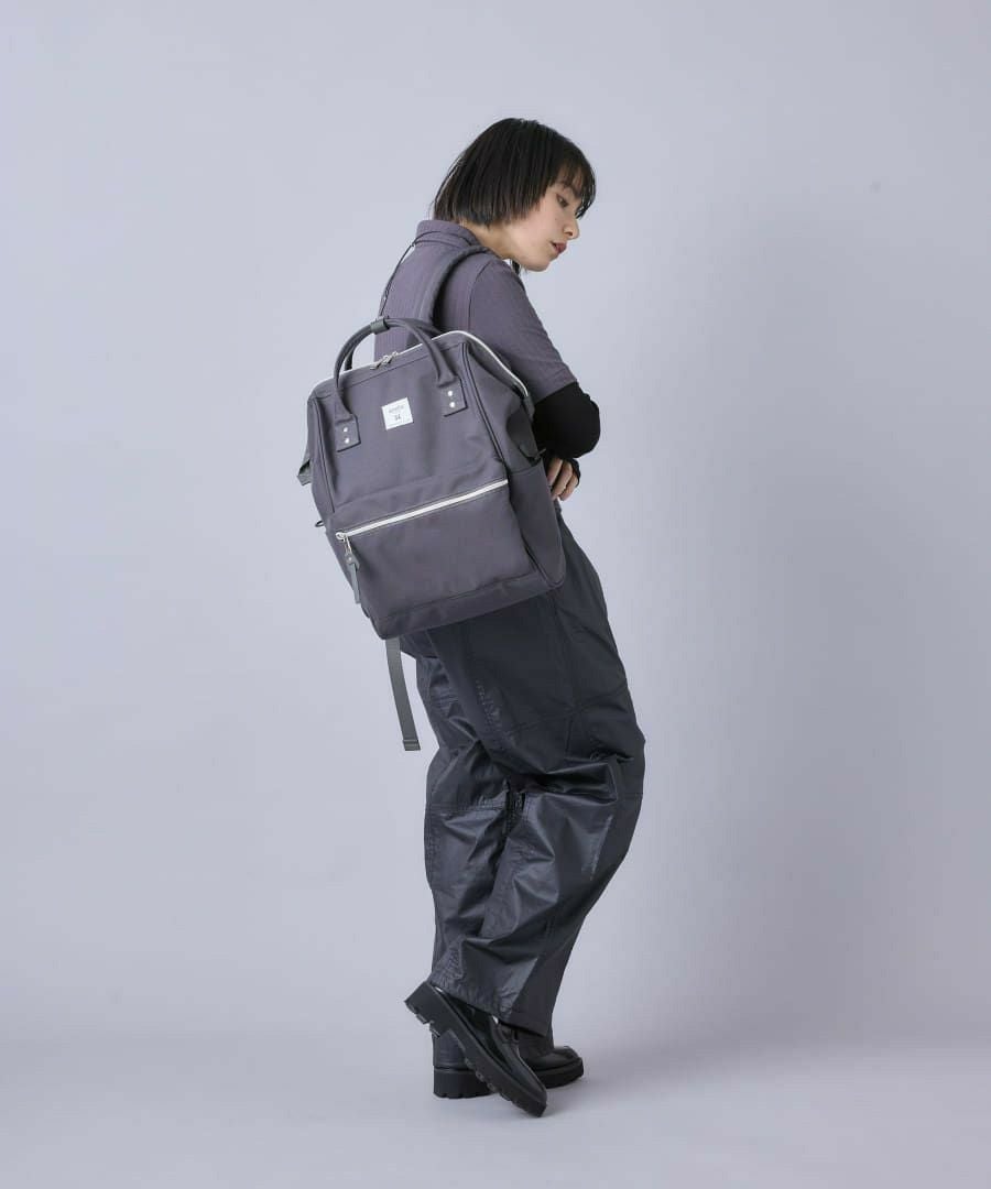 anello リュック バックパック 口金 撥水 多収納 PC収納 ﾘﾌﾟﾘｰﾌﾞ A4 CROSS BOTTLE ATB0193R