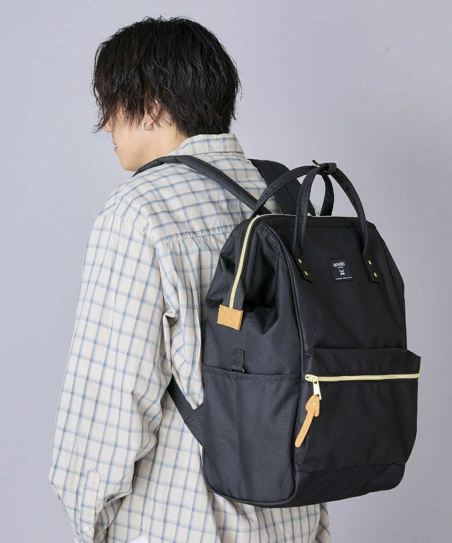 anello リュック バックパック 口金 撥水 多収納 PC収納 ﾘﾌﾟﾘｰﾌﾞ A4 CROSS BOTTLE ATB2521R