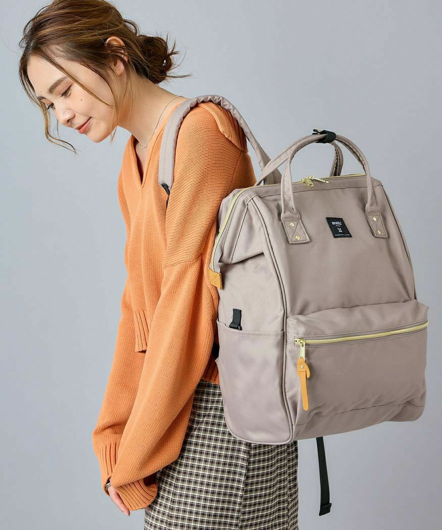 anello リュック バックパック 口金 撥水 多収納 PC収納 ﾘﾌﾟﾘｰﾌﾞ A4 CROSS BOTTLE ATB2521R