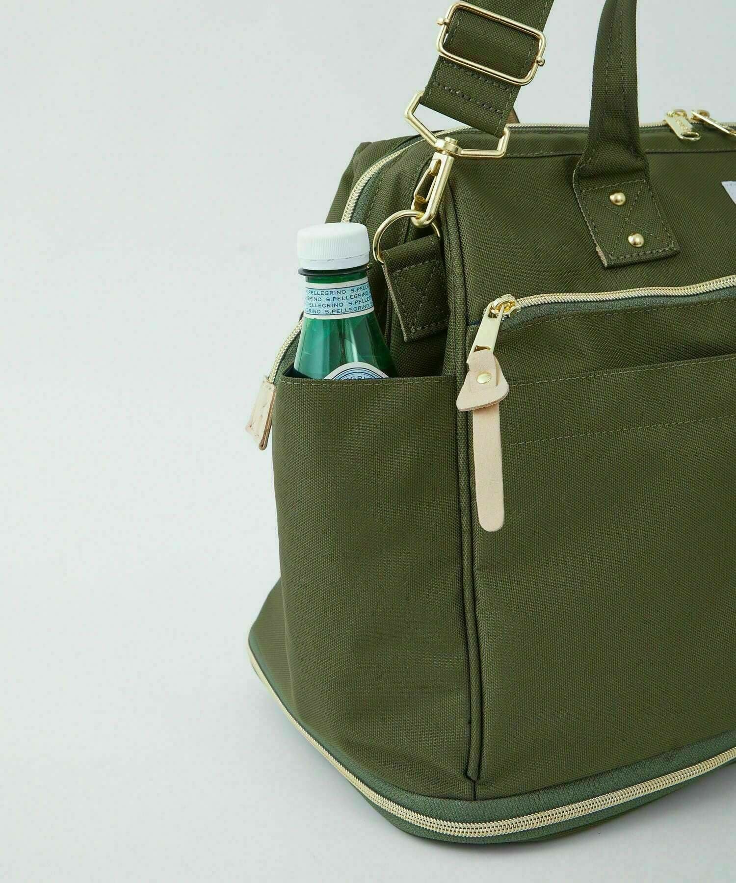 anello ボストンバッグ 口金 撥水 多収納 2WAY ﾘﾌﾟﾘｰﾌﾞ 拡張 A4 CROSS BOTTLE ATC3333R