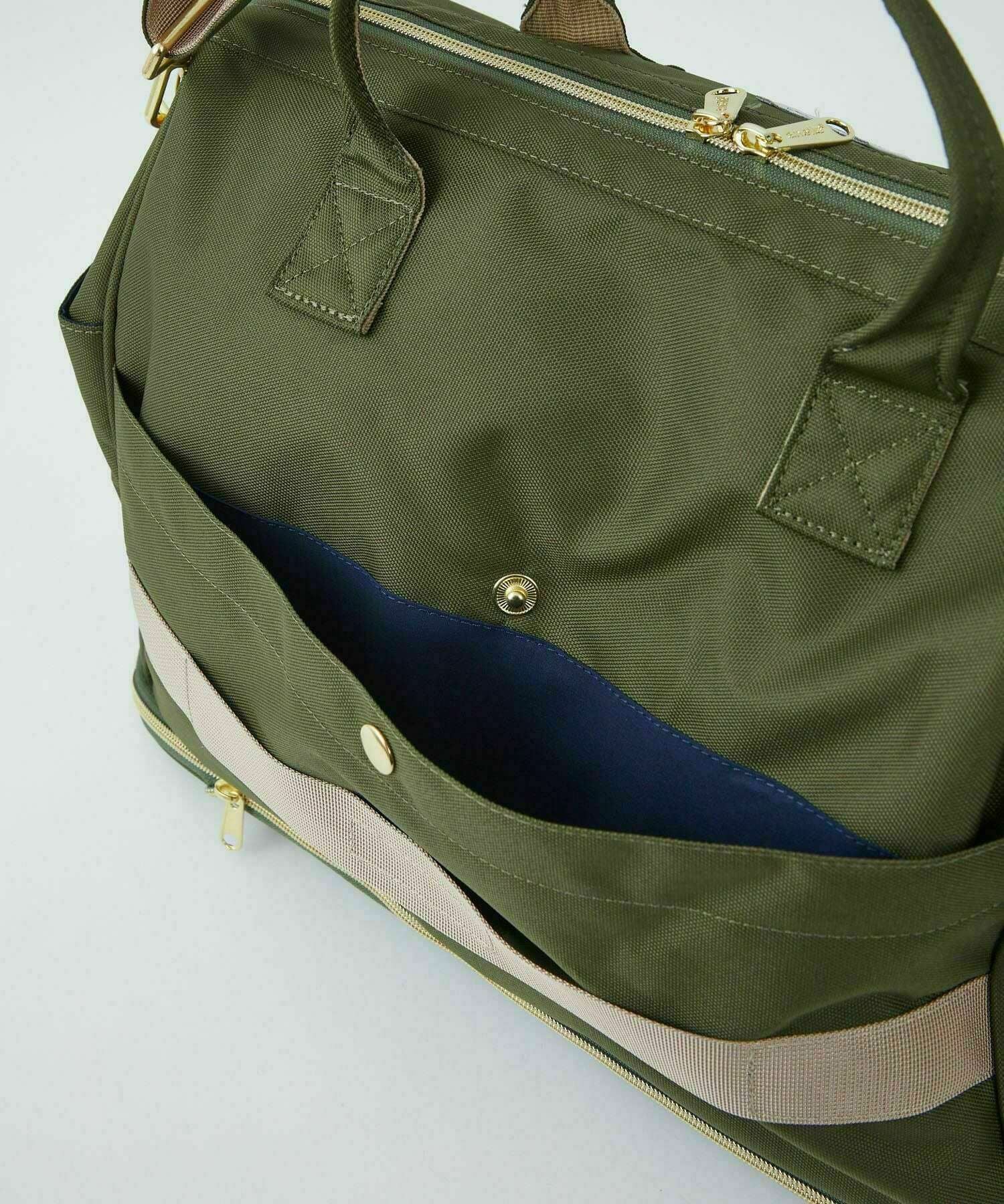 anello ボストンバッグ 口金 撥水 多収納 2WAY ﾘﾌﾟﾘｰﾌﾞ 拡張 A4 CROSS BOTTLE ATC3333R