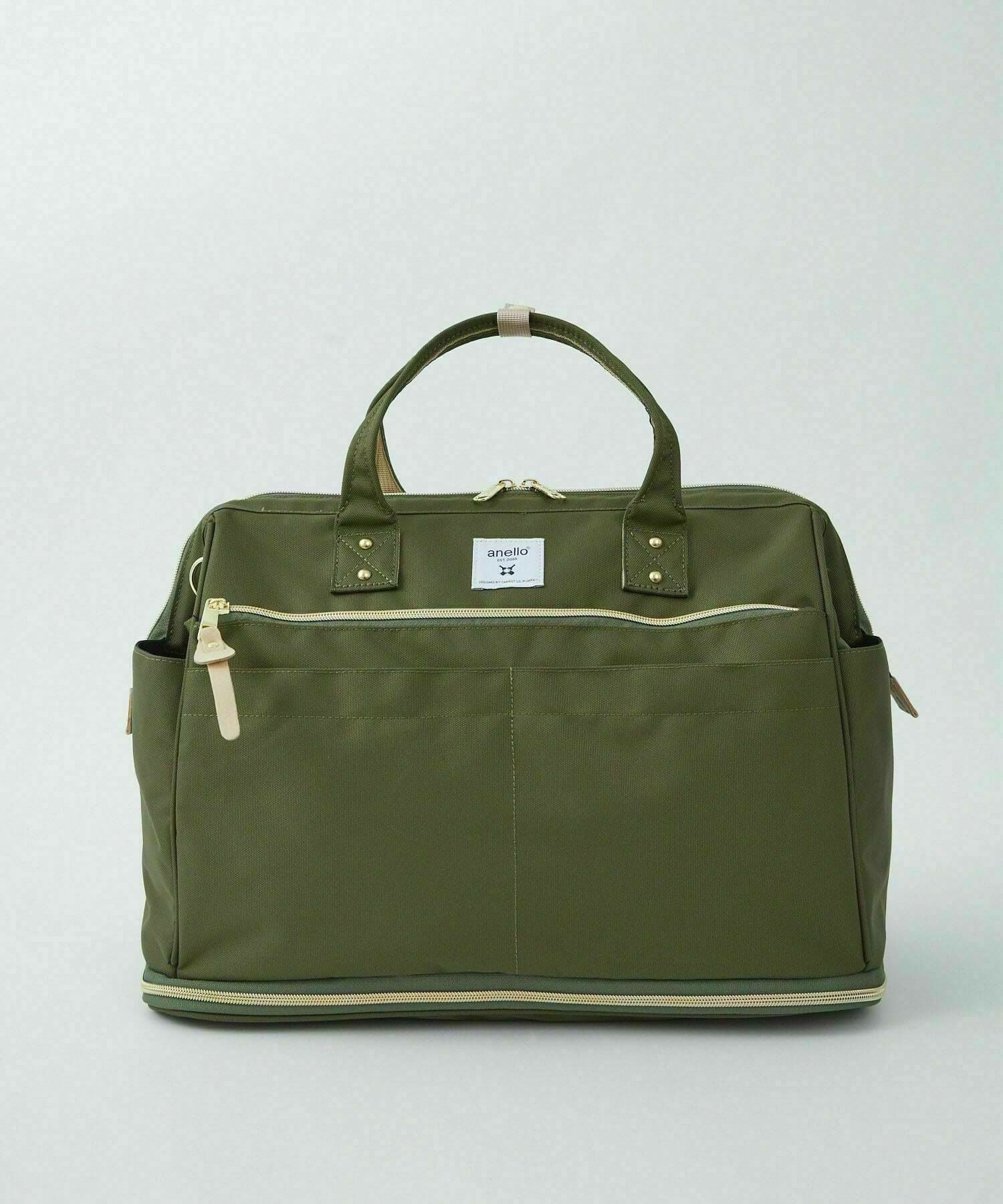 anello ボストンバッグ 口金 撥水 多収納 2WAY ﾘﾌﾟﾘｰﾌﾞ 拡張 A4 CROSS BOTTLE ATC3333R