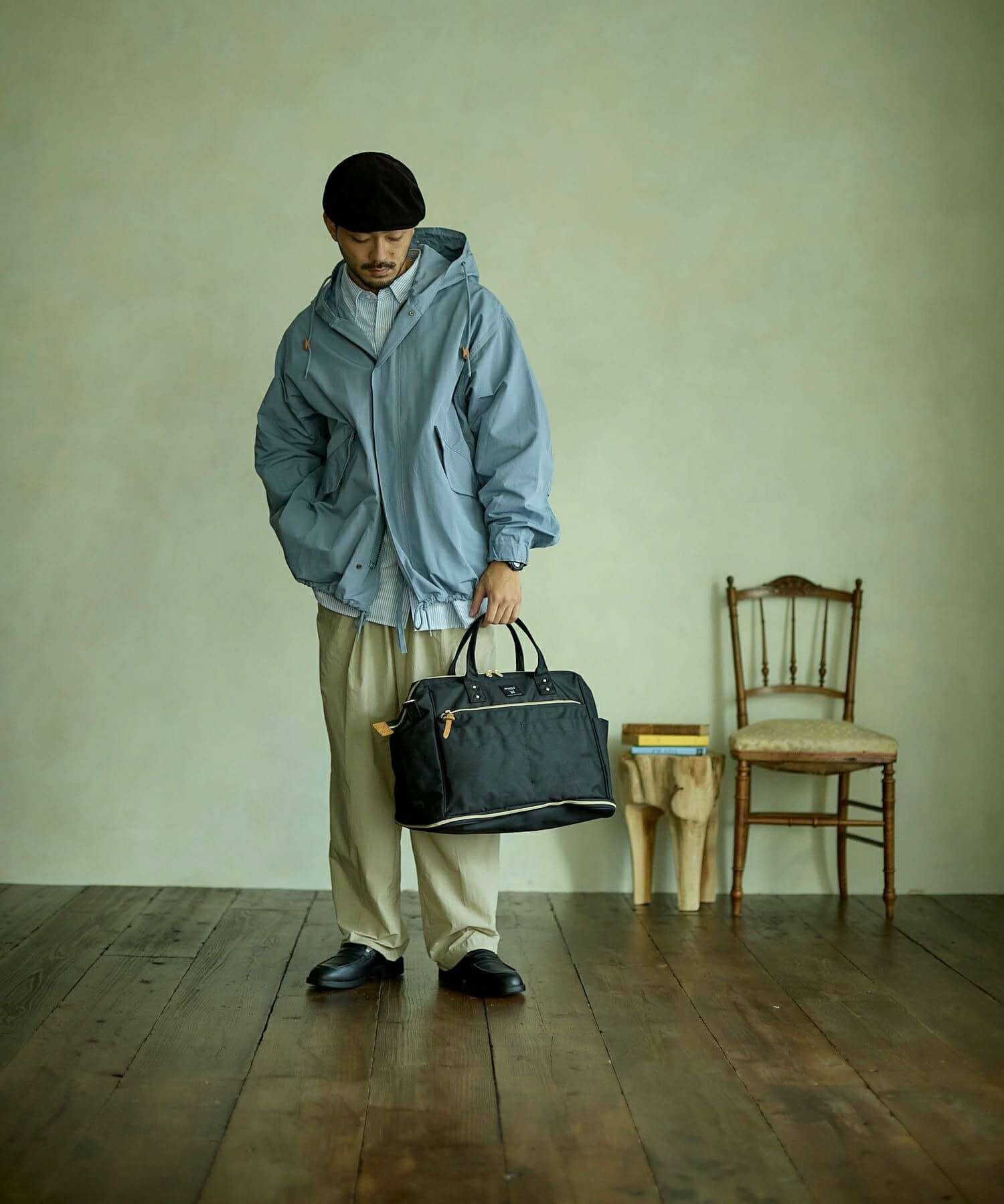 anello ボストンバッグ 口金 撥水 多収納 2WAY ﾘﾌﾟﾘｰﾌﾞ 拡張 A4 CROSS BOTTLE ATC3333R