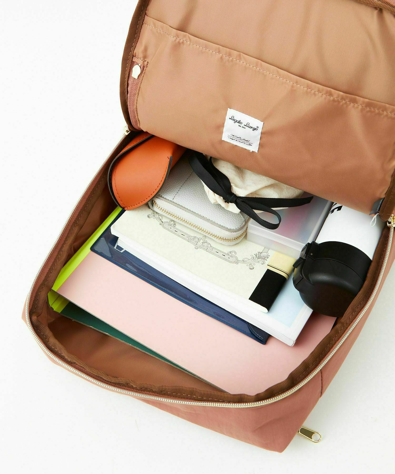 Legato Largo リュック バックパック 洗濯可能　多収納 A4 洗えるかばん LT-E1331