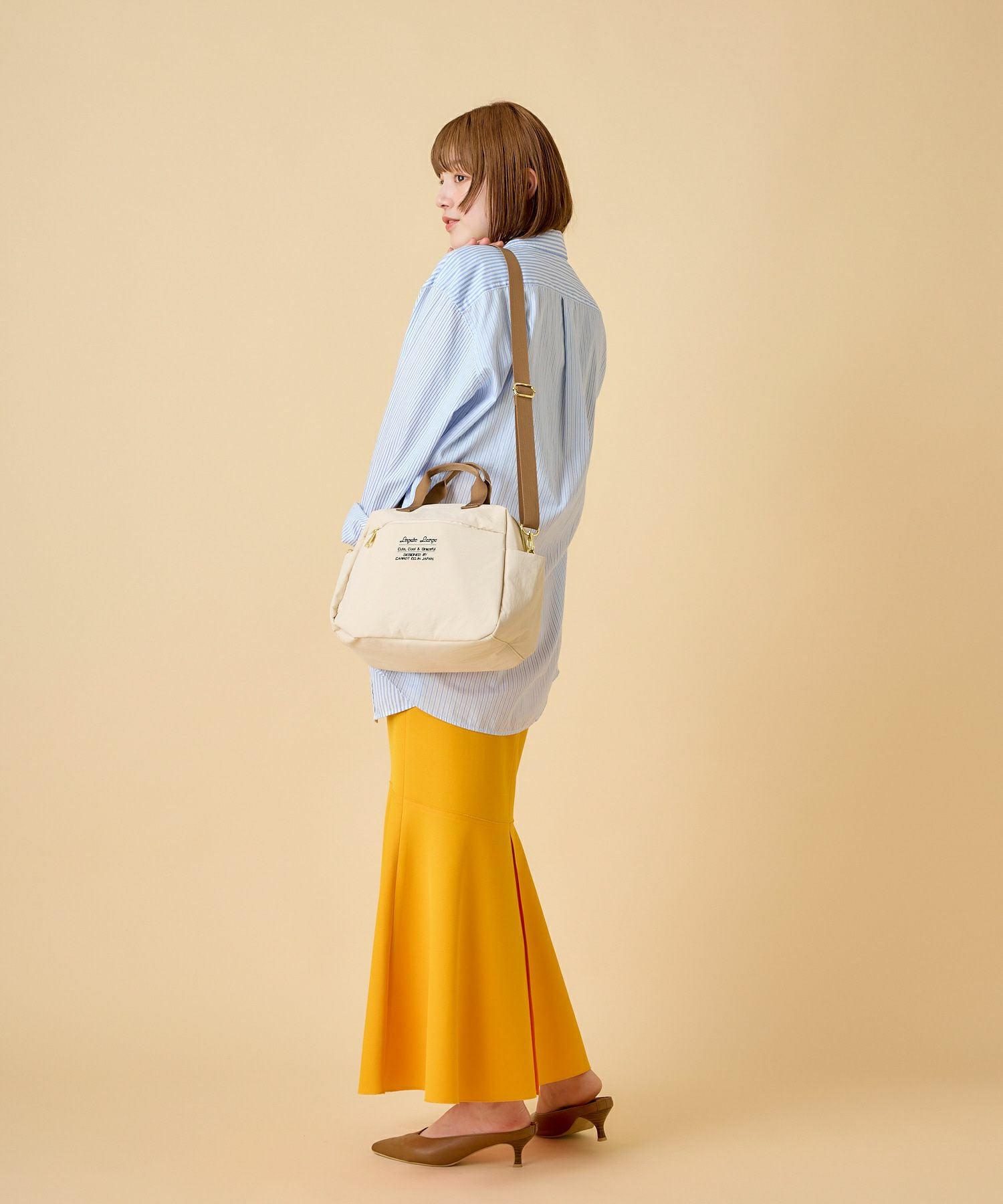 Legato Largo ボストンバッグ 洗濯可能 2WAY 多収納 A5 洗えるかばん LT-E1333