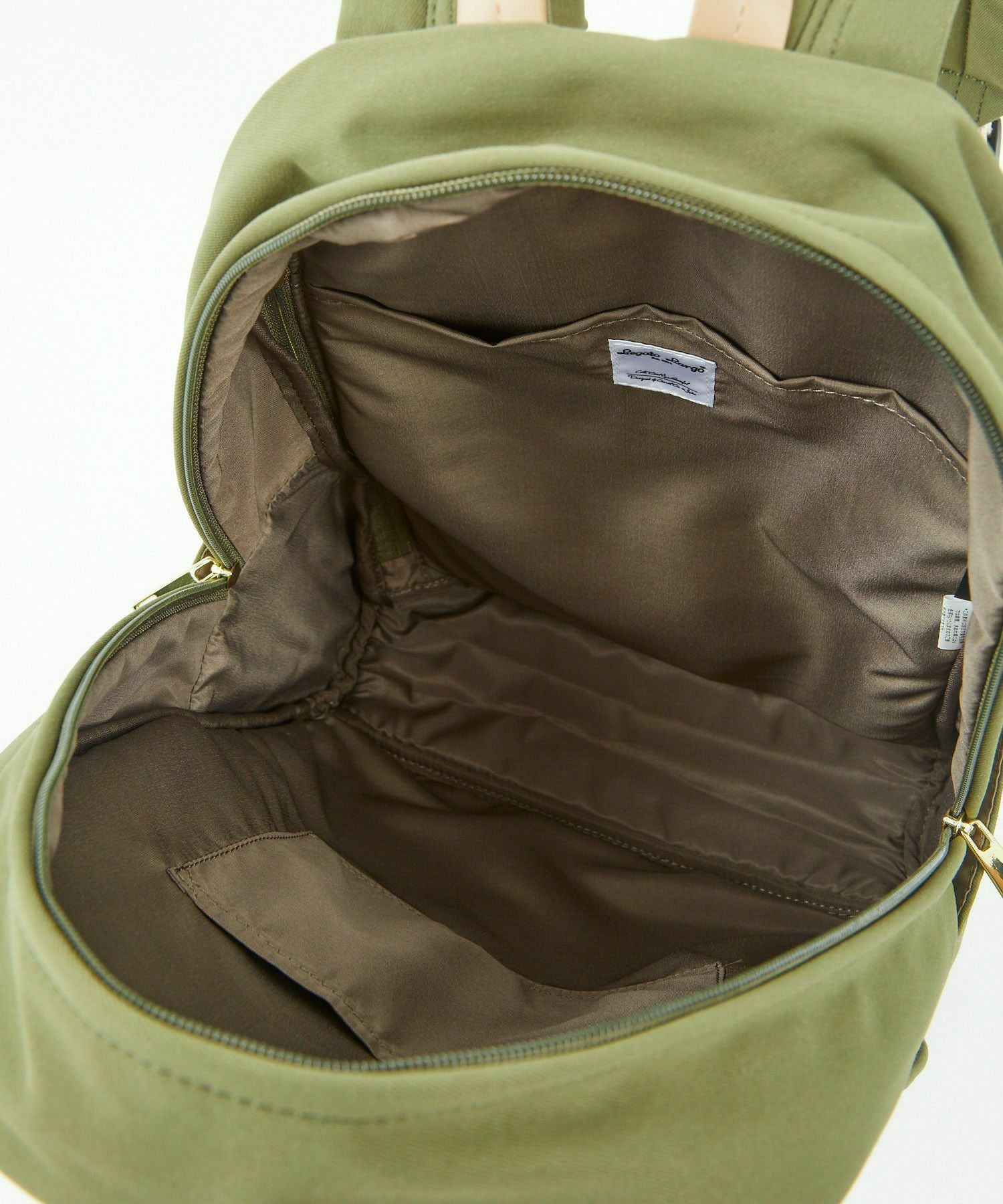 Legato Largo リュック バックパック 撥水 多収納 A4 撥水加工コットン調ポリ LT-G1094