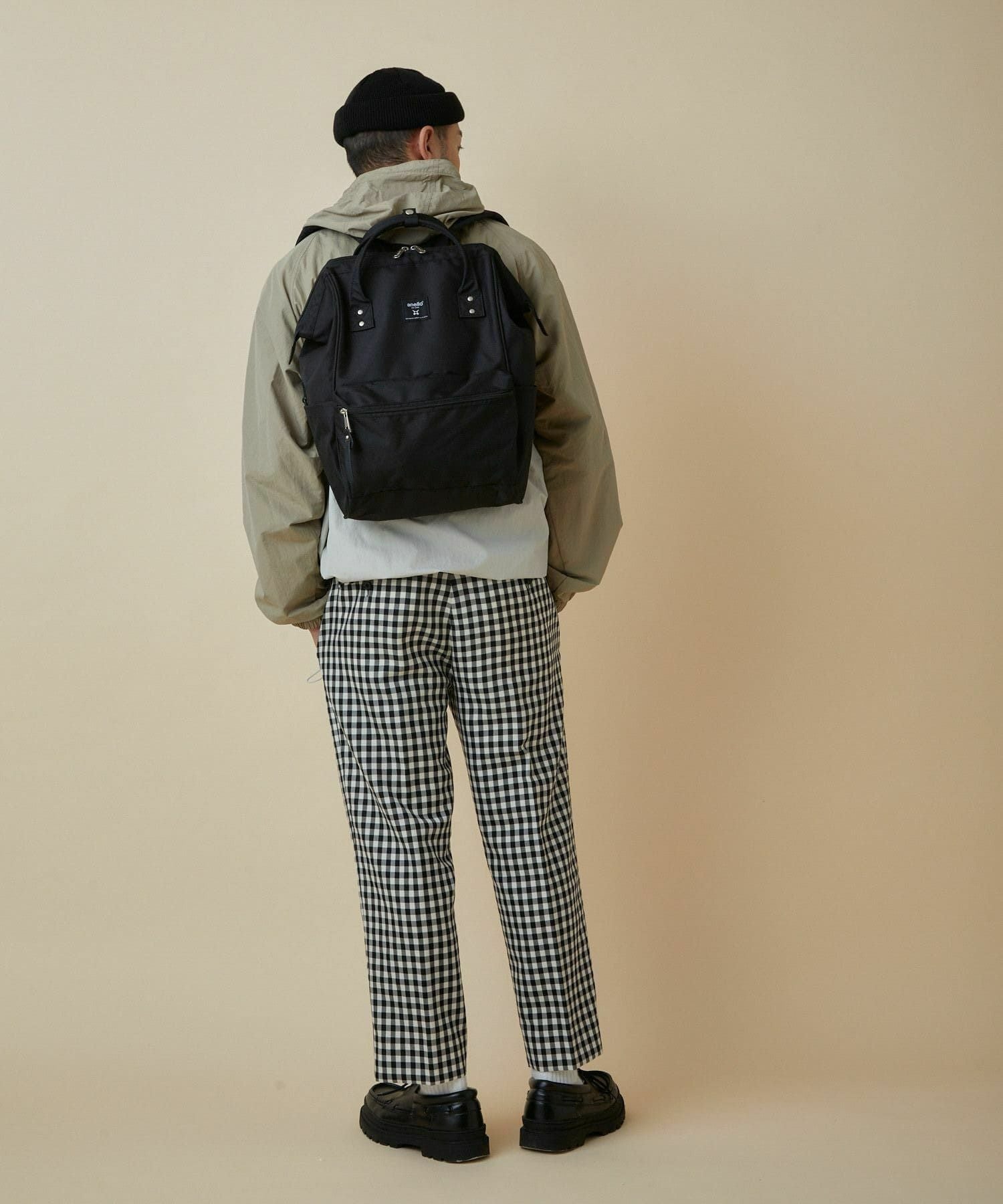 anello リュック バックパック 口金 撥水 多収納 PC収納 ﾘﾌﾟﾘｰﾌﾞ A4 CROSS BOTTLE ASS003R