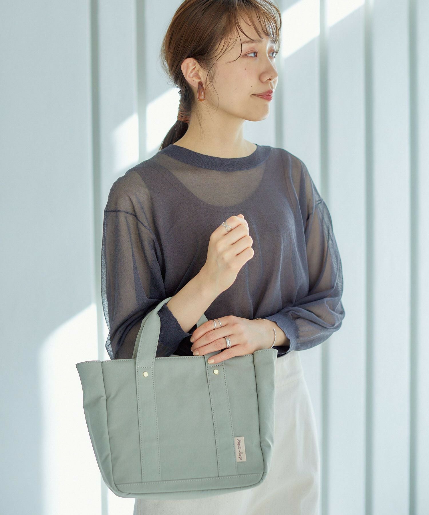 Legato Largo ショルダーバッグ 2WAY 撥水 時短 多収納 A5 撥水加工コットン調ポリ LT-F2051