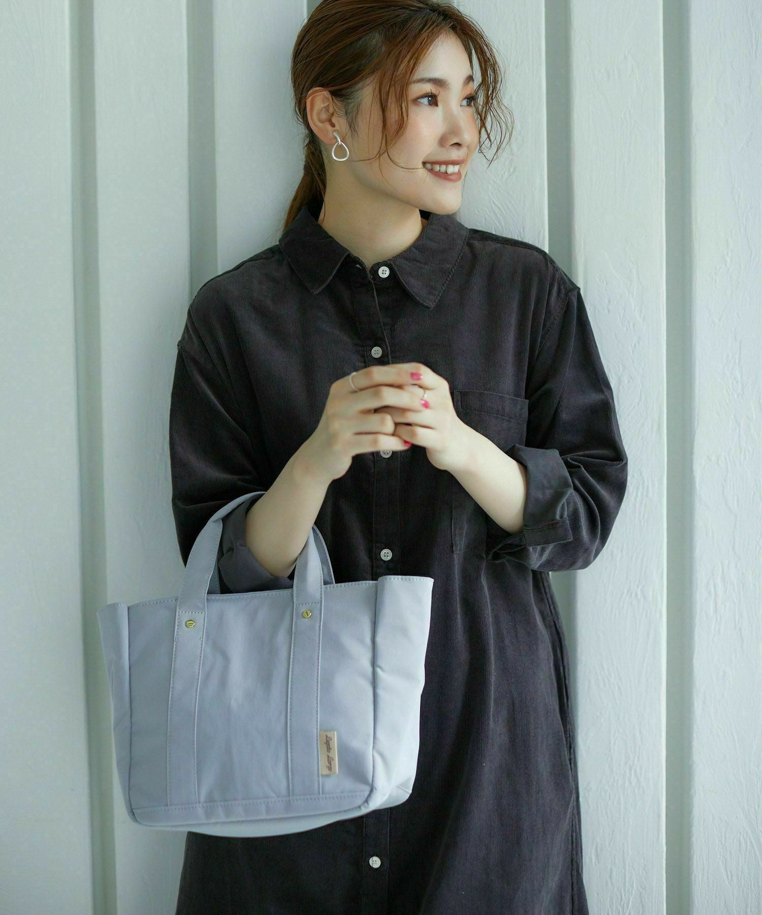 Legato Largo ショルダーバッグ 2WAY 撥水 時短 多収納 A5 撥水加工コットン調ポリ LT-F2051