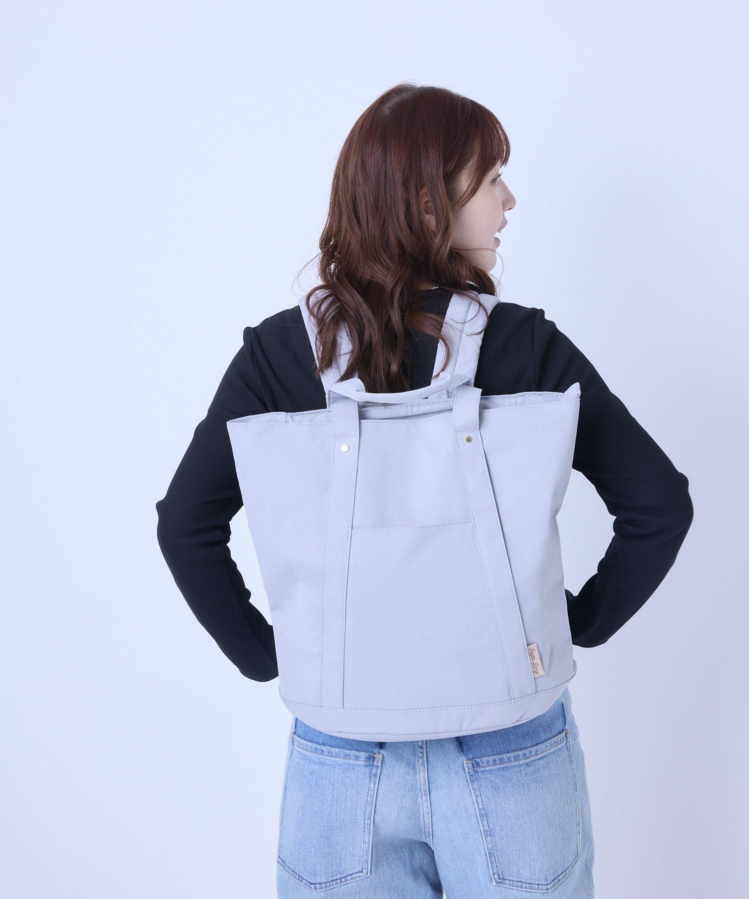 Legato Largo リュック バックパック 撥水 時短 多収納 A4 撥水加工コットン調ポリ LT-F2053