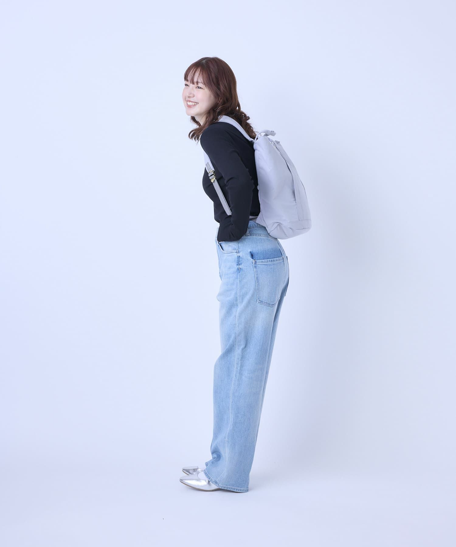 Legato Largo リュック バックパック 撥水 時短 多収納 A4 撥水加工コットン調ポリ LT-F2053