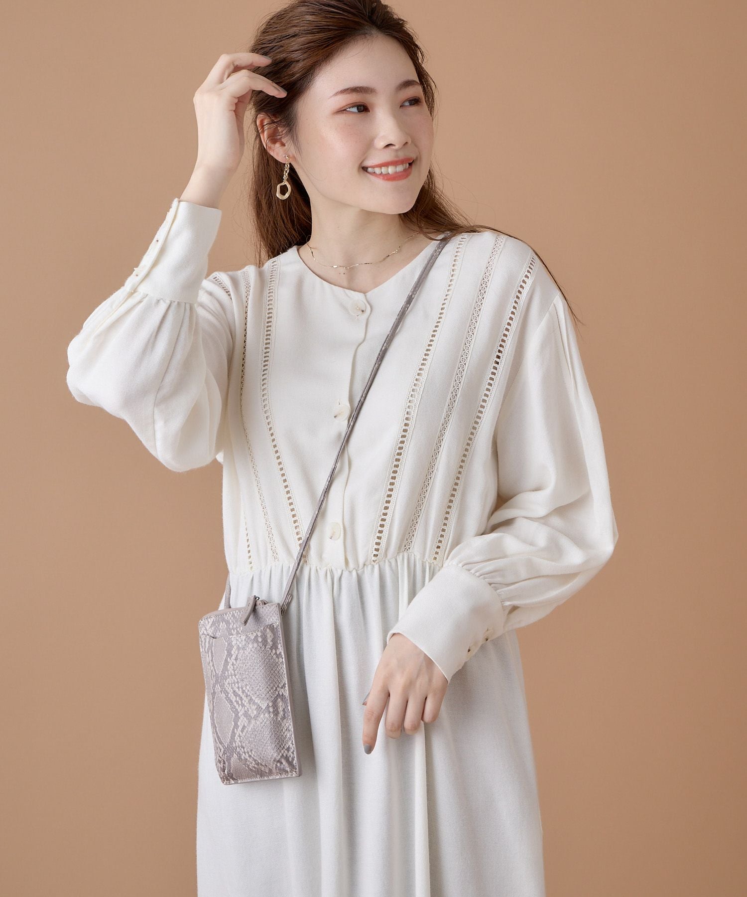 Legato Largo ショルダーバッグ  mini フルグレインフェイクレザー LG-D1161