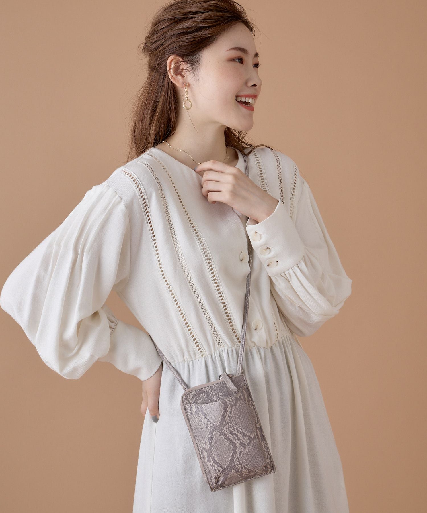 Legato Largo ショルダーバッグ  mini フルグレインフェイクレザー LG-D1161