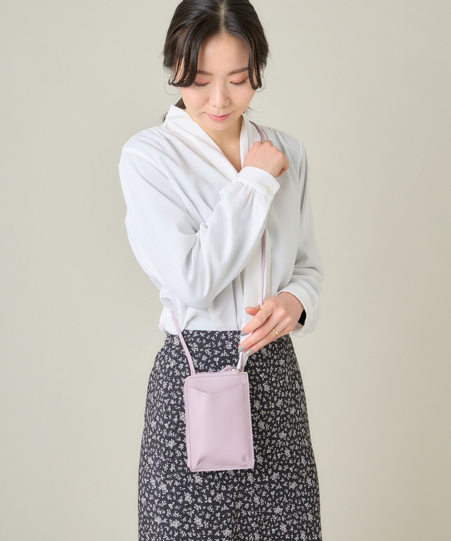 Legato Largo ショルダーバッグ  mini フルグレインフェイクレザー LG-D1161