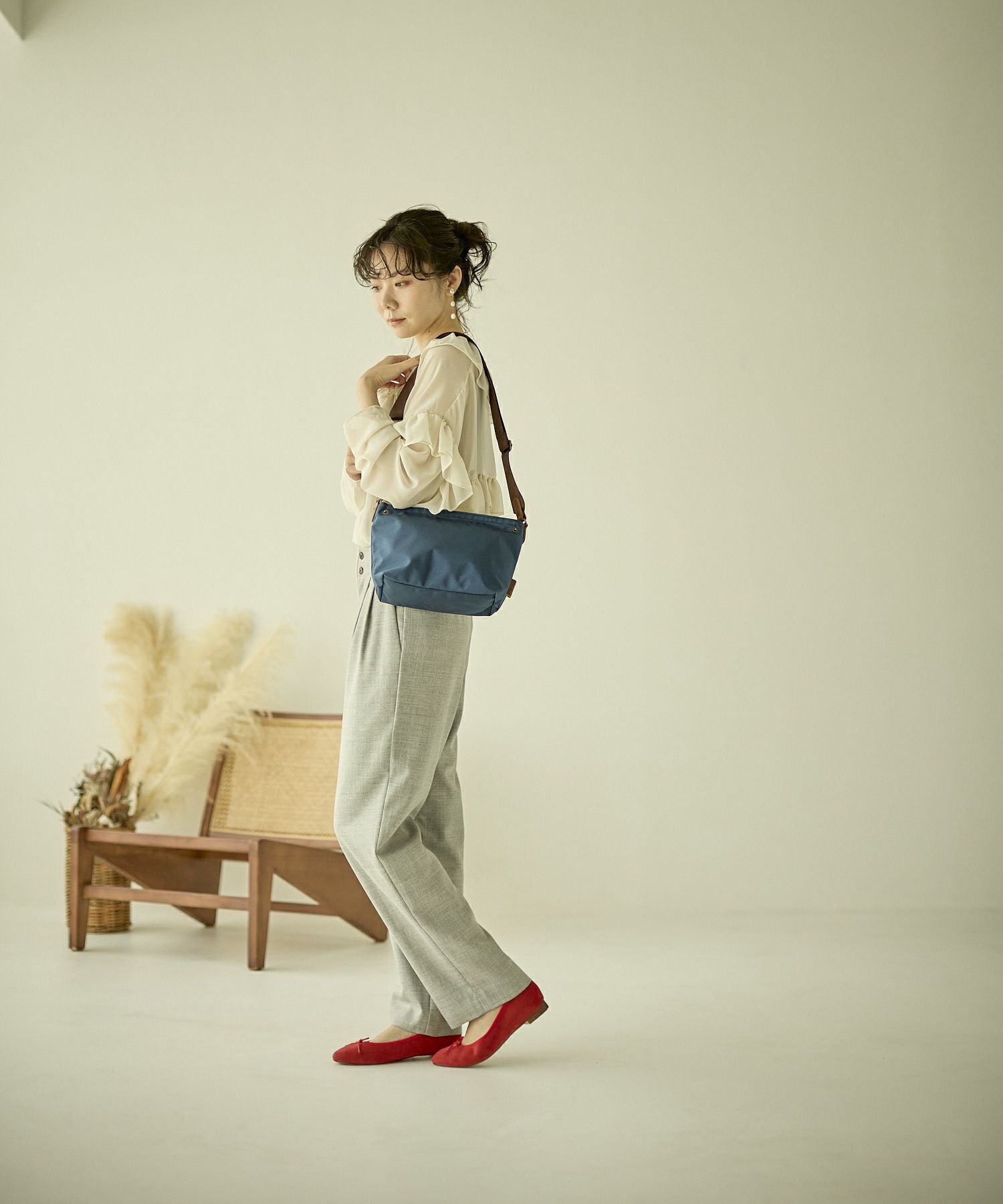 Legato Largo ショルダーバッグ 撥水 mini 微光沢撥水ナイロンキャンバス LH-D1211