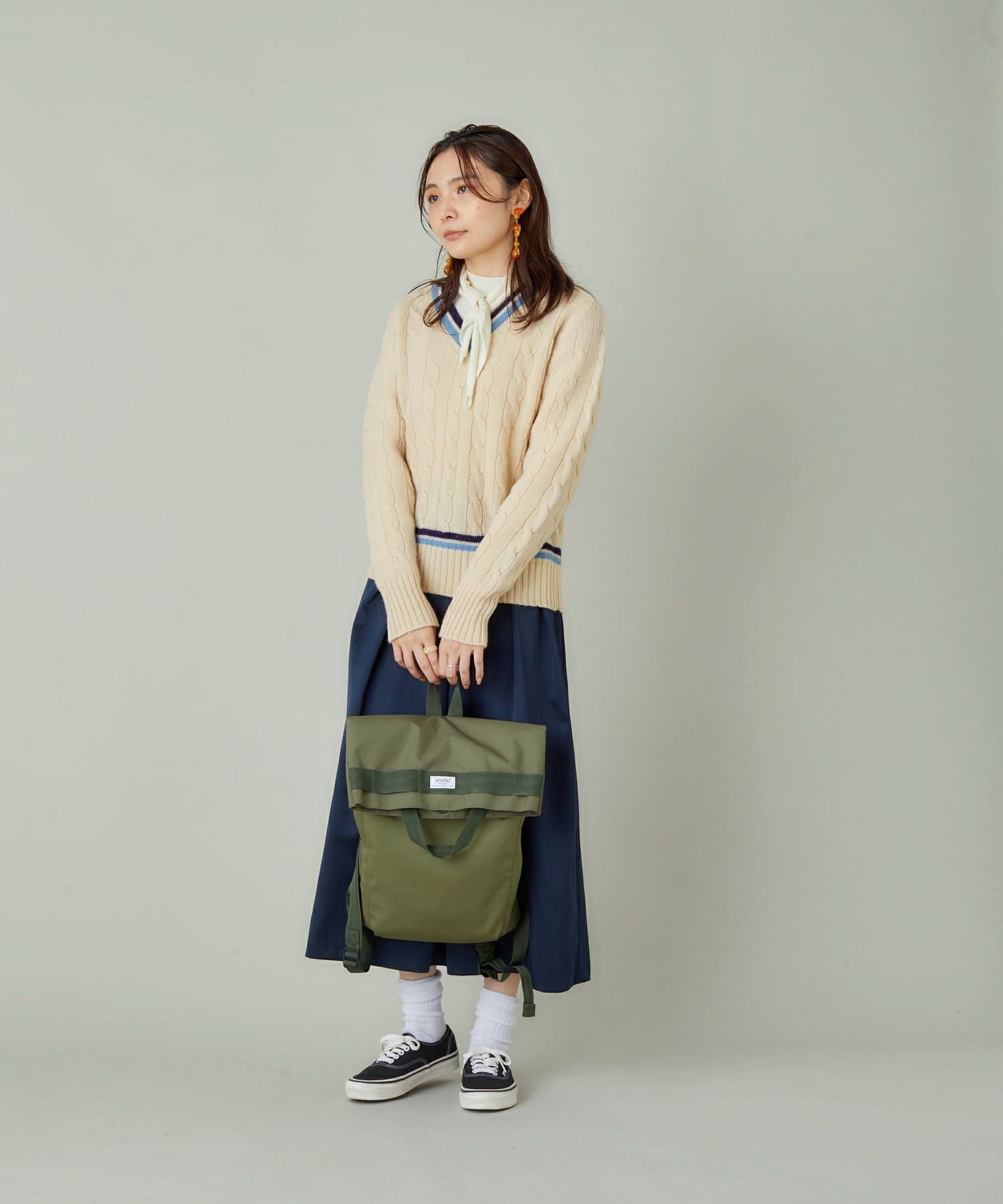 anello リュック バックパック  A4 OLIVE ATH3251