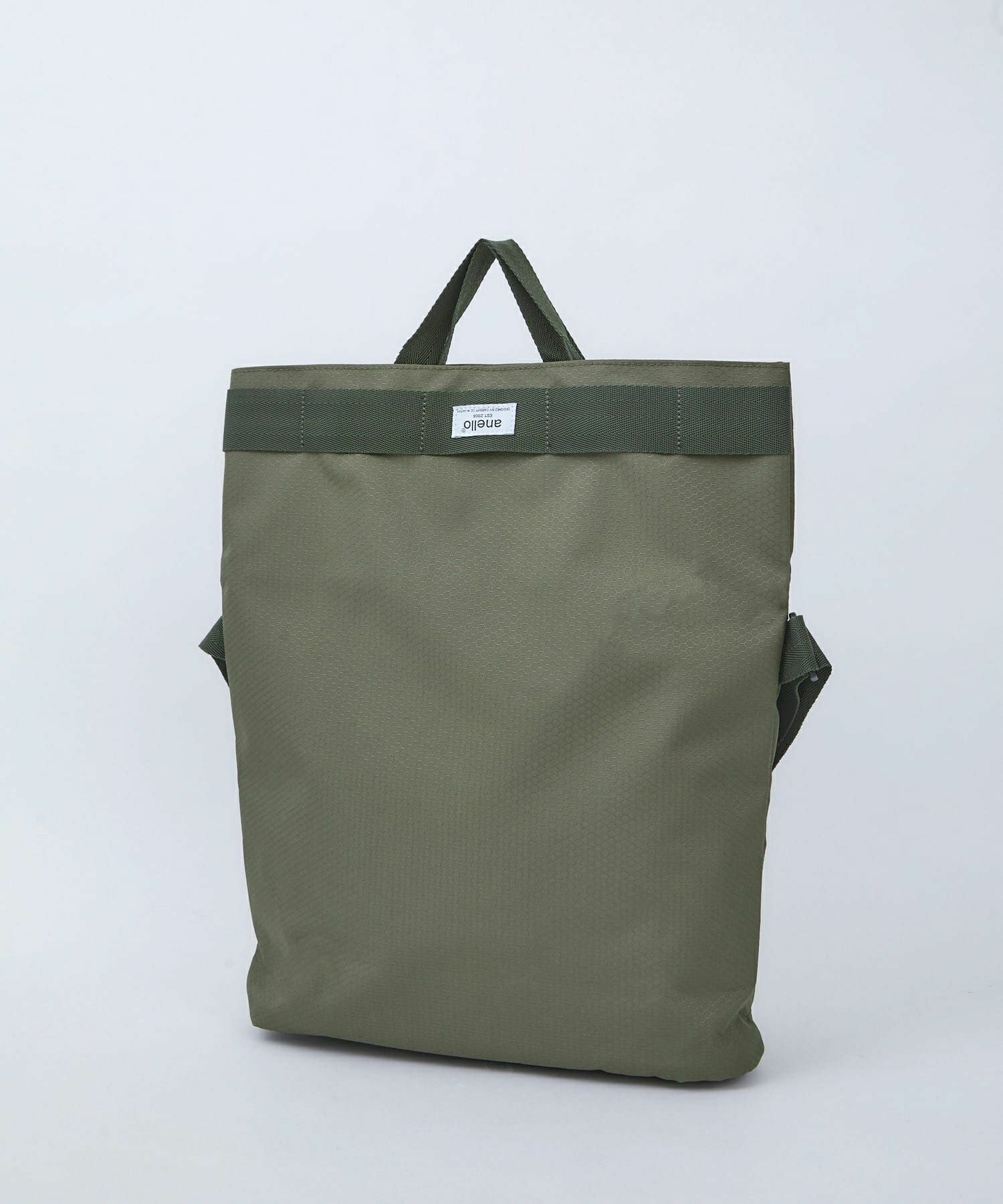 anello ショルダーバッグ 多収納 A4 OLIVE ATS0922