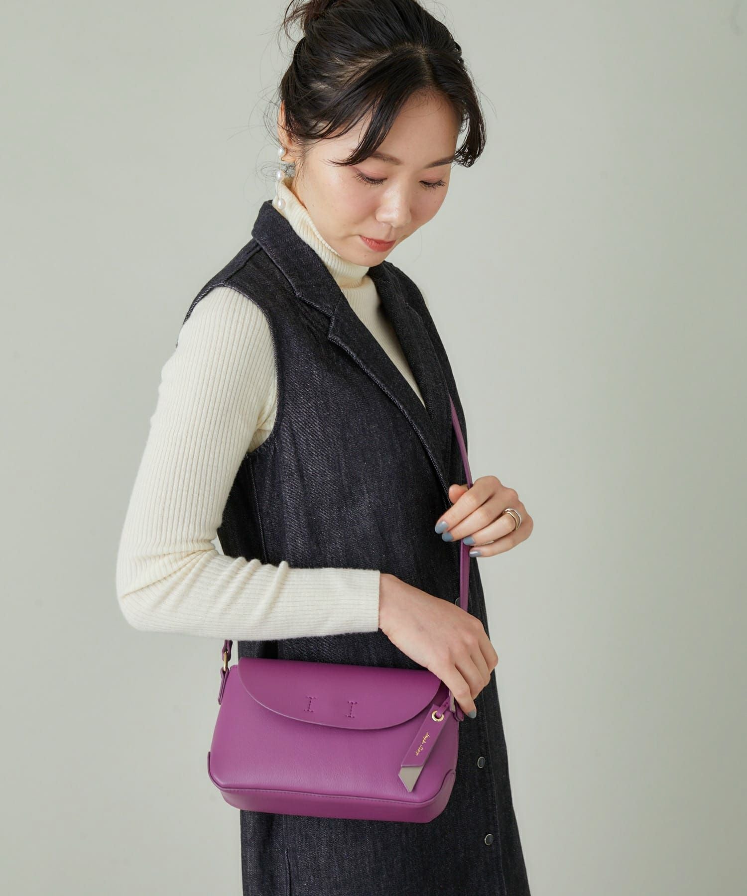 Legato Largo ショルダーバッグ 軽量 財布機能 mini かるいかばん LH-F3062