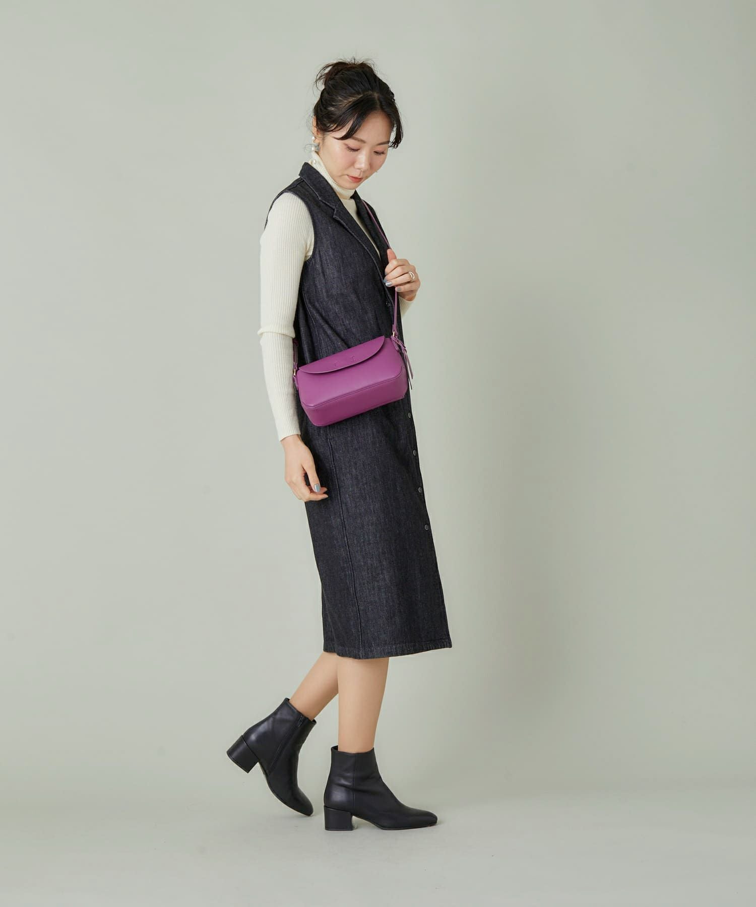 Legato Largo ショルダーバッグ 軽量 財布機能 mini かるいかばん LH-F3062