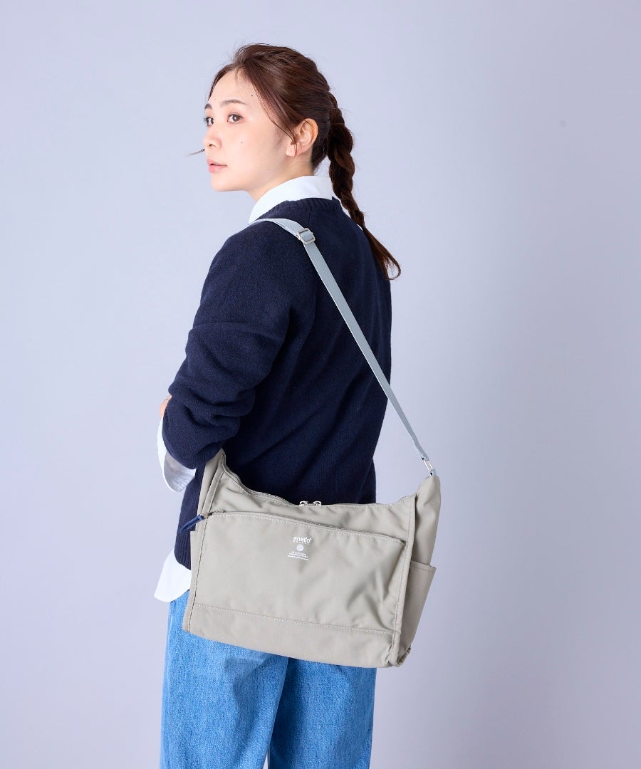 anello GRANDE ショルダーバッグ 軽量 撥水 多収納 10ﾎﾟｹ A5 CABIN GTM0172