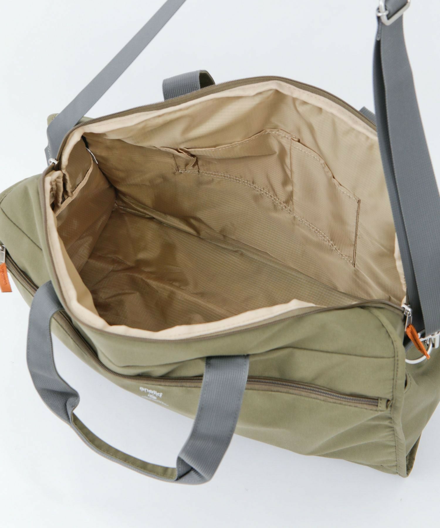 anello GRANDE ボストンバッグ 撥水 軽量 多収納 2WAY 10ﾎﾟｹ A3 CABIN GTM0178