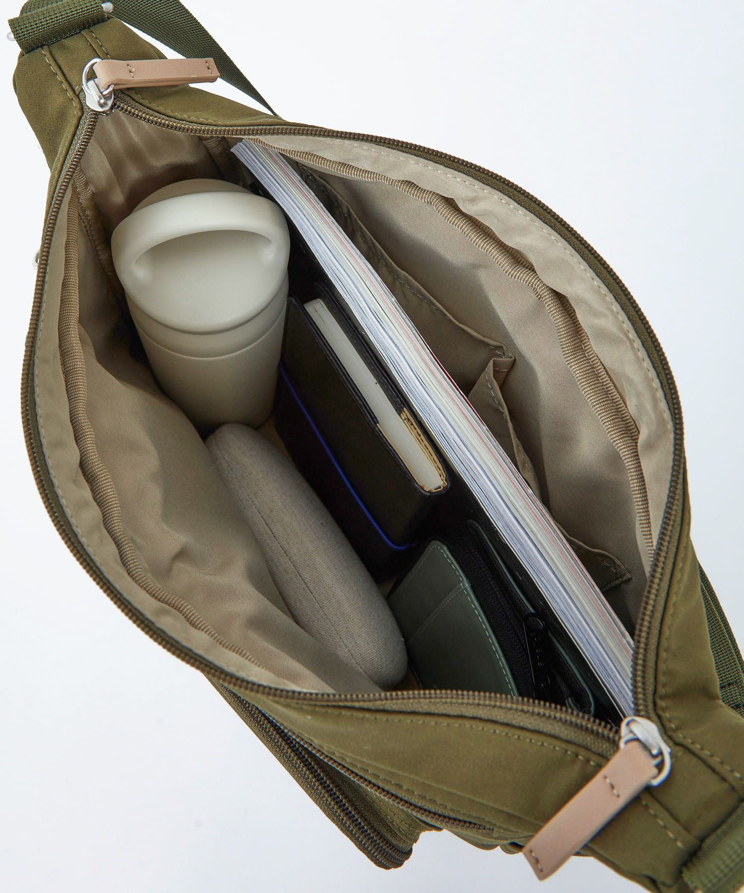 anello GRANDE ショルダーバッグ 多収納 A4 CINNAMON GTM0334