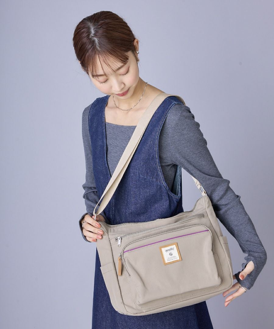 anello GRANDE ショルダーバッグ 多収納 A4 CINNAMON GTM0334