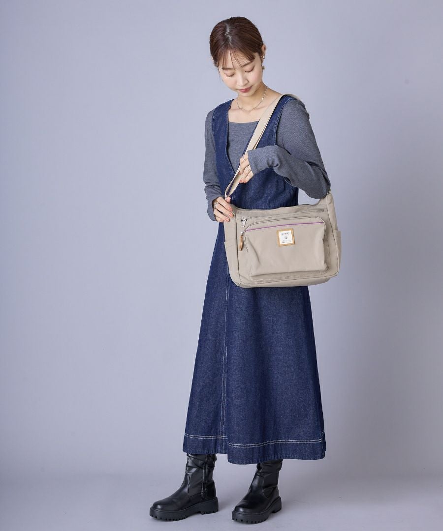 anello GRANDE ショルダーバッグ 多収納 A4 CINNAMON GTM0334