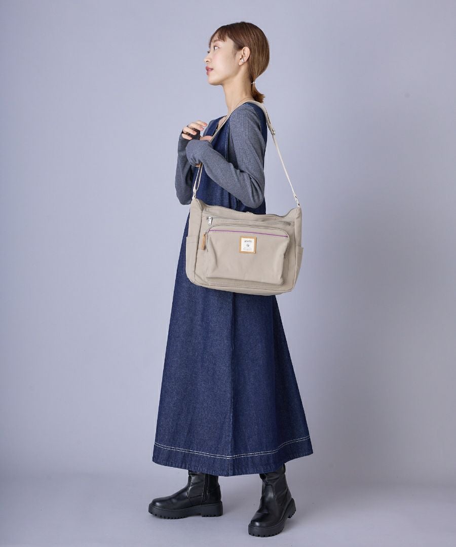 anello GRANDE ショルダーバッグ 多収納 A4 CINNAMON GTM0334