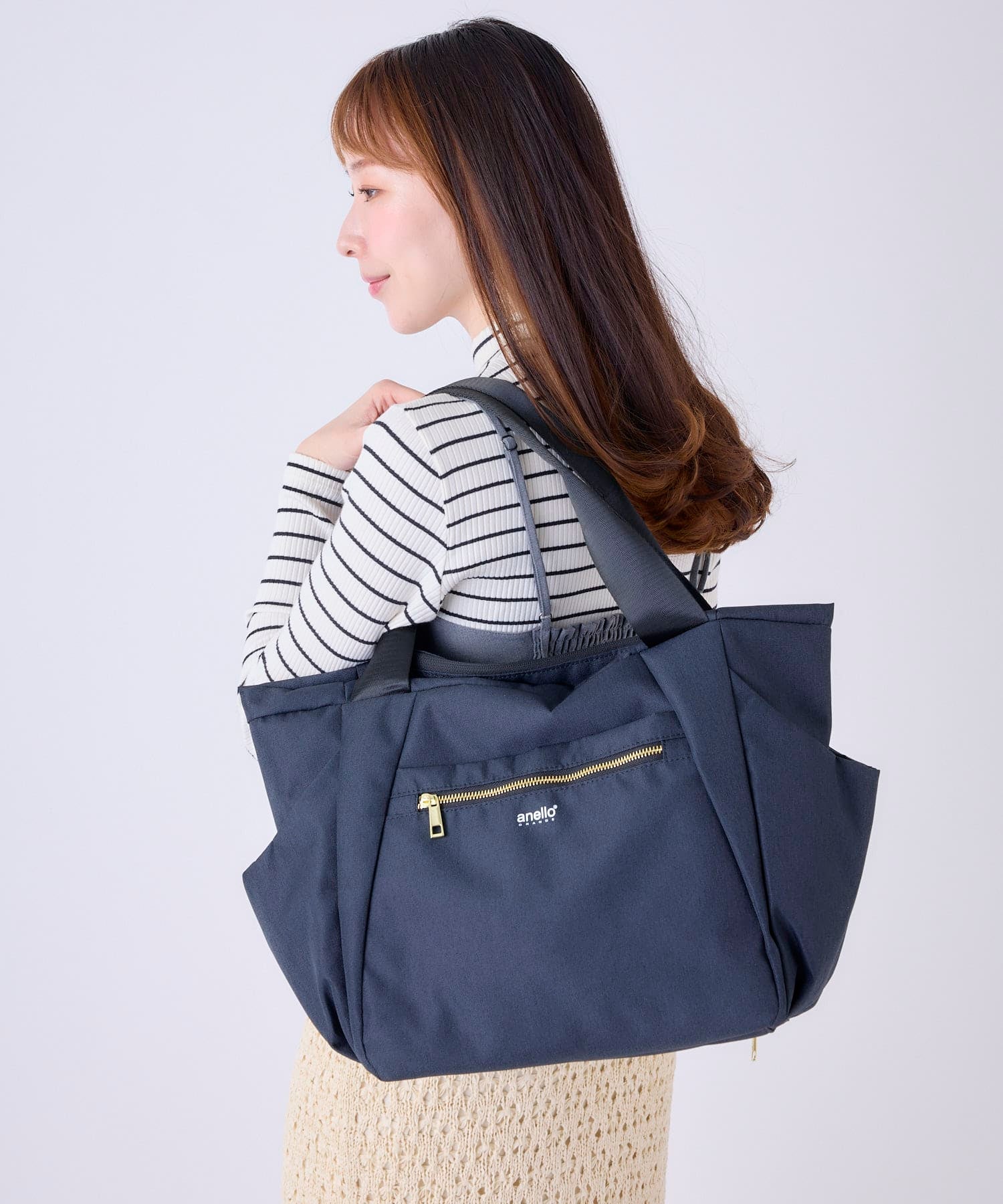anello GRANDE トートバッグ 撥水 多収納 A4 GL GT-T0473