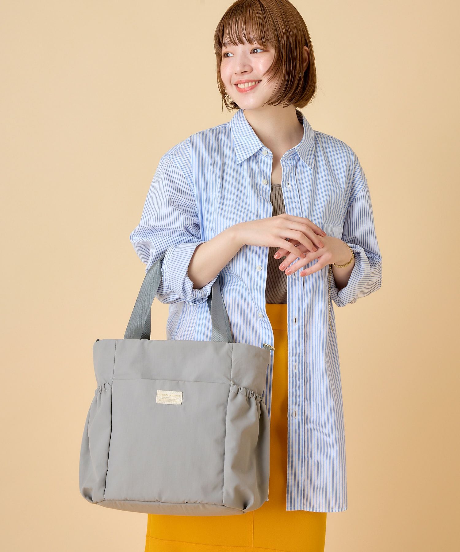 Legato Largo トートバッグ 洗濯可能 軽量 2WAY A4 フワリ LH-X0063