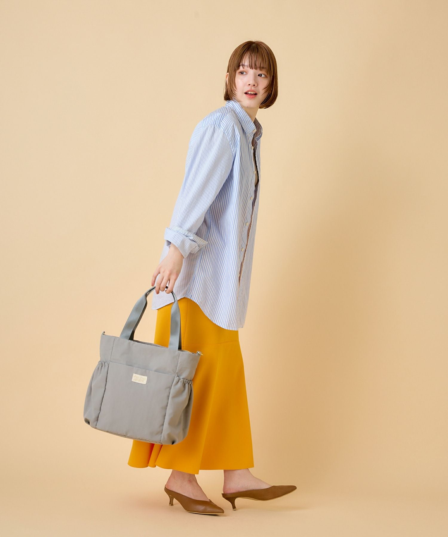 Legato Largo トートバッグ 洗濯可能 軽量 2WAY A4 フワリ LH-X0063