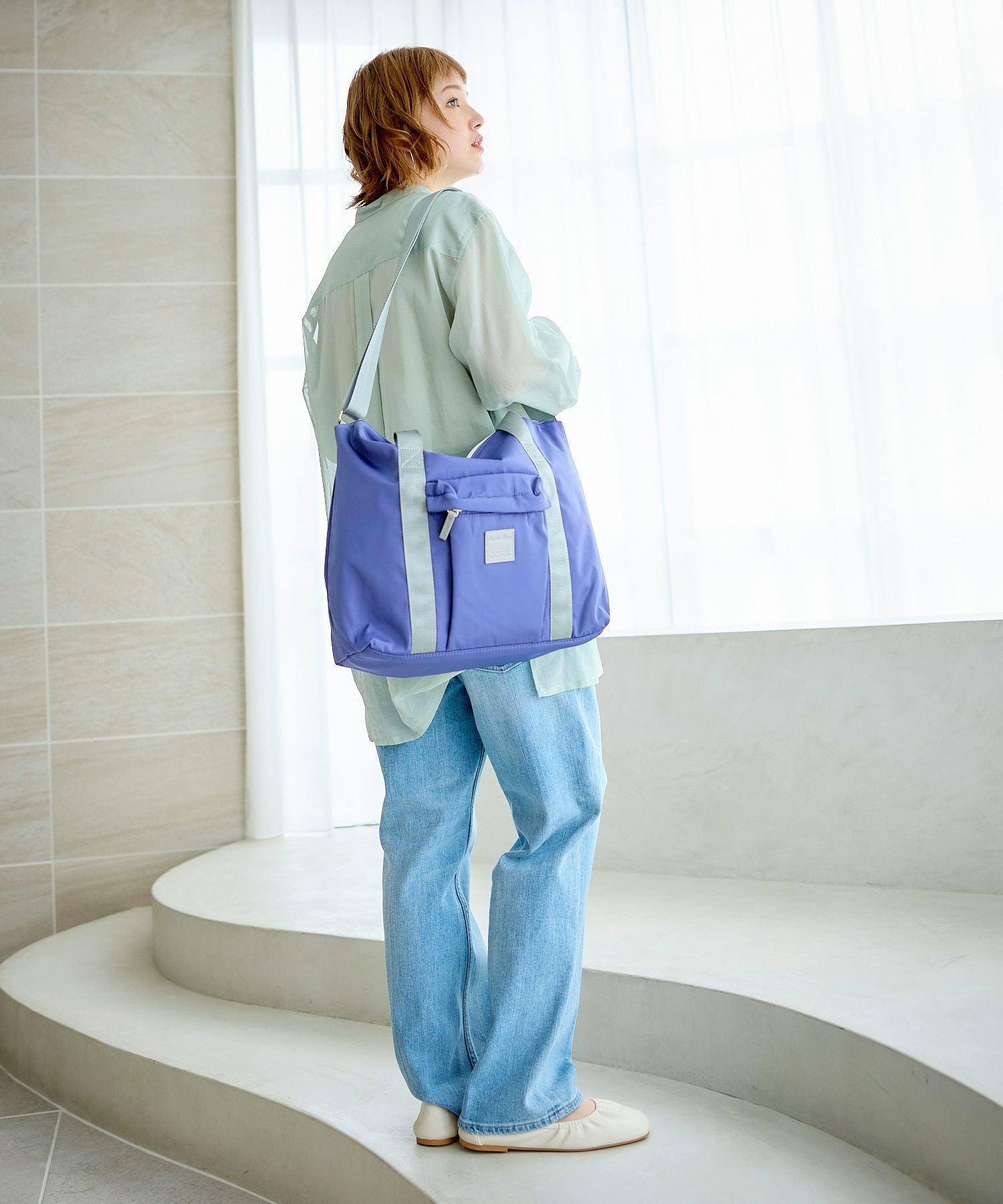 Legato Largo ボストンバッグ 撥水 2WAY A4 シルキー LI-V0082