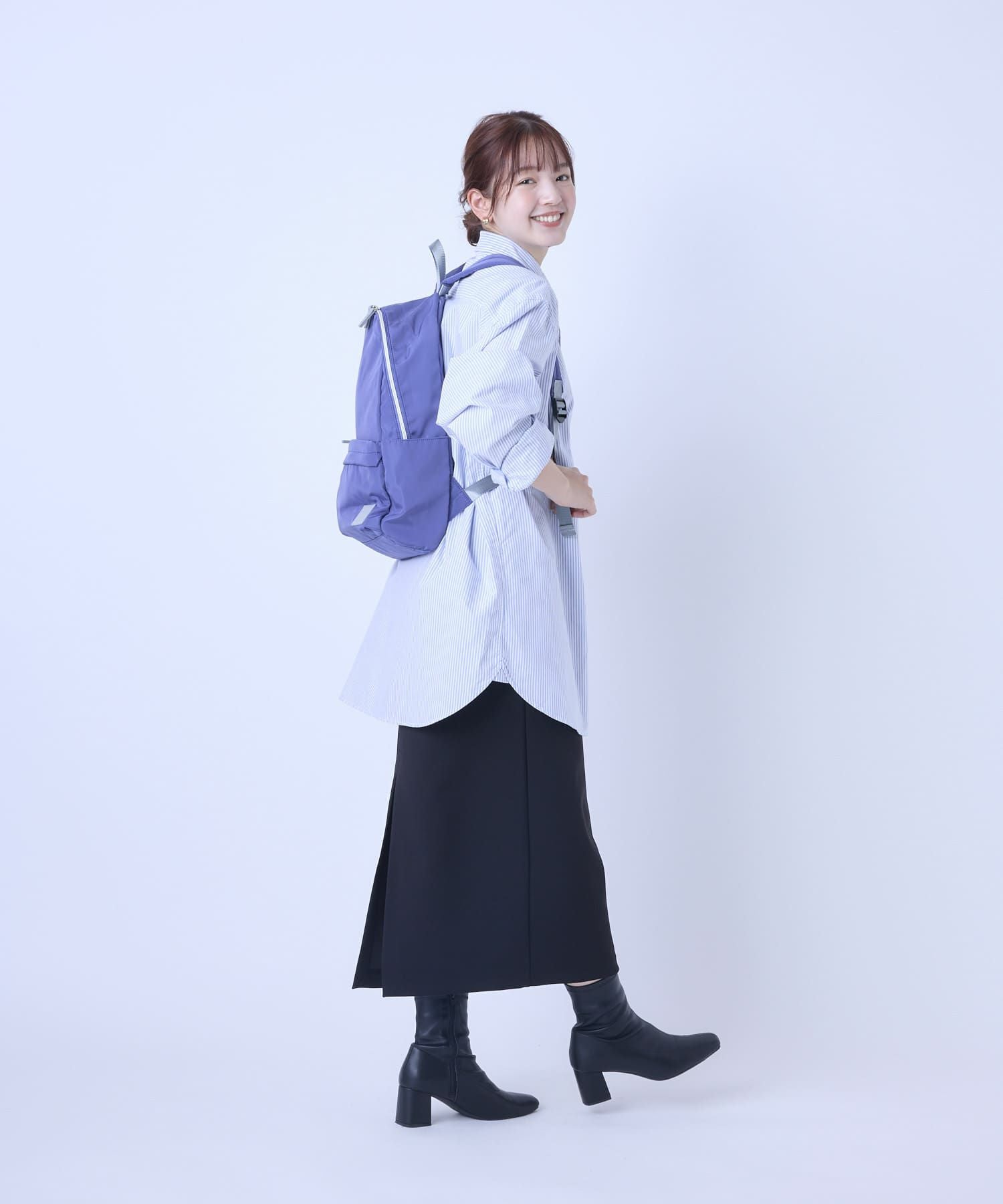 Legato Largo リュック バックパック 撥水 多収納 10ﾎﾟｹ A4 シルキー LI-V0083