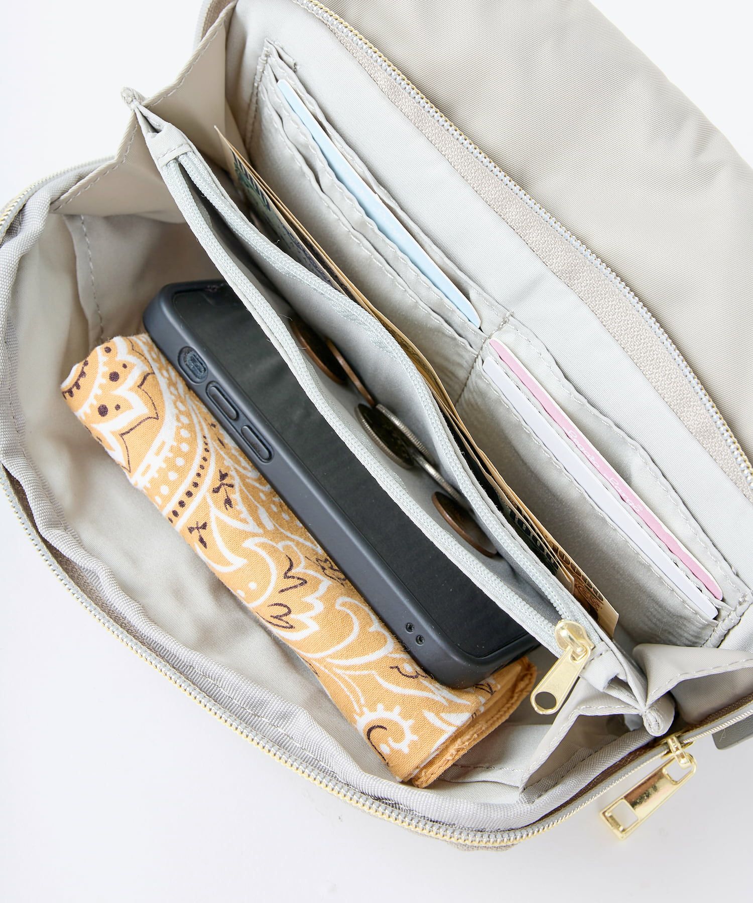 Legato Largo ショルダーバッグ 撥水 財布機能 mini 撥水ツイルナイロン LT-E1541