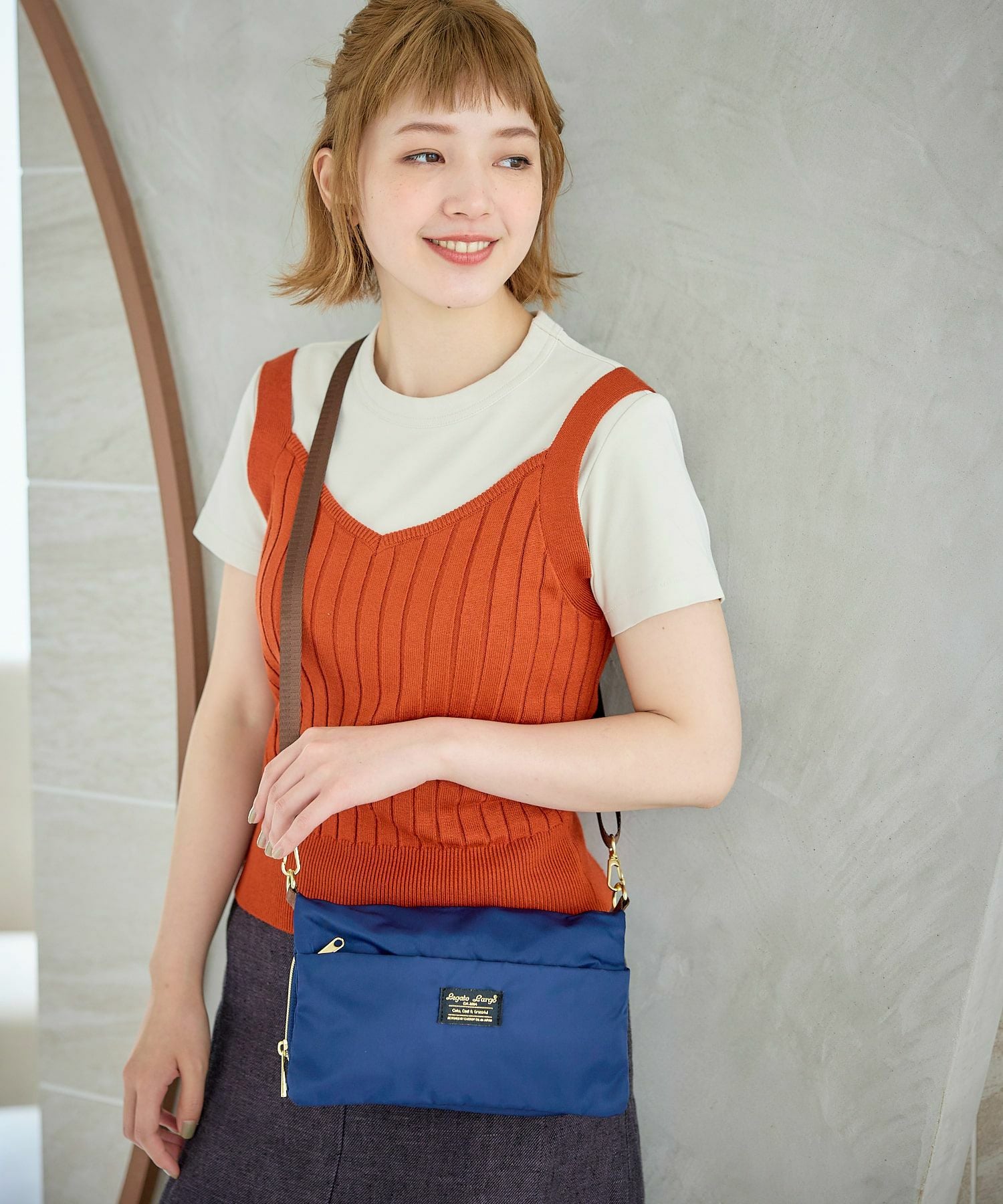49%OFF】お財布ショルダーバッグ/撥水ツイルナイロン | ショルダー