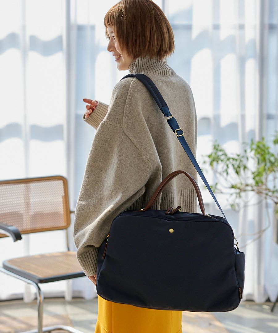 Legato Largo ボストンバッグ 撥水 肩楽 2WAY PC収納 A4 肩楽 LH-V0111