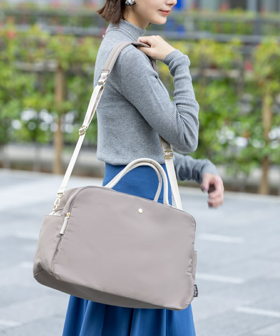 Legato Largo ボストンバッグ 撥水 肩楽 2WAY PC収納 A4 肩楽 LH-V0111