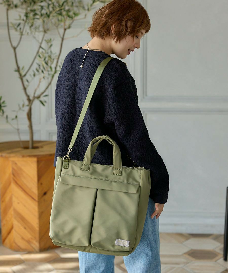 Legato Largo トートバッグ 撥水 2WAY 多収納 A4 キレカジ撥水ポリエステル LT-X0112