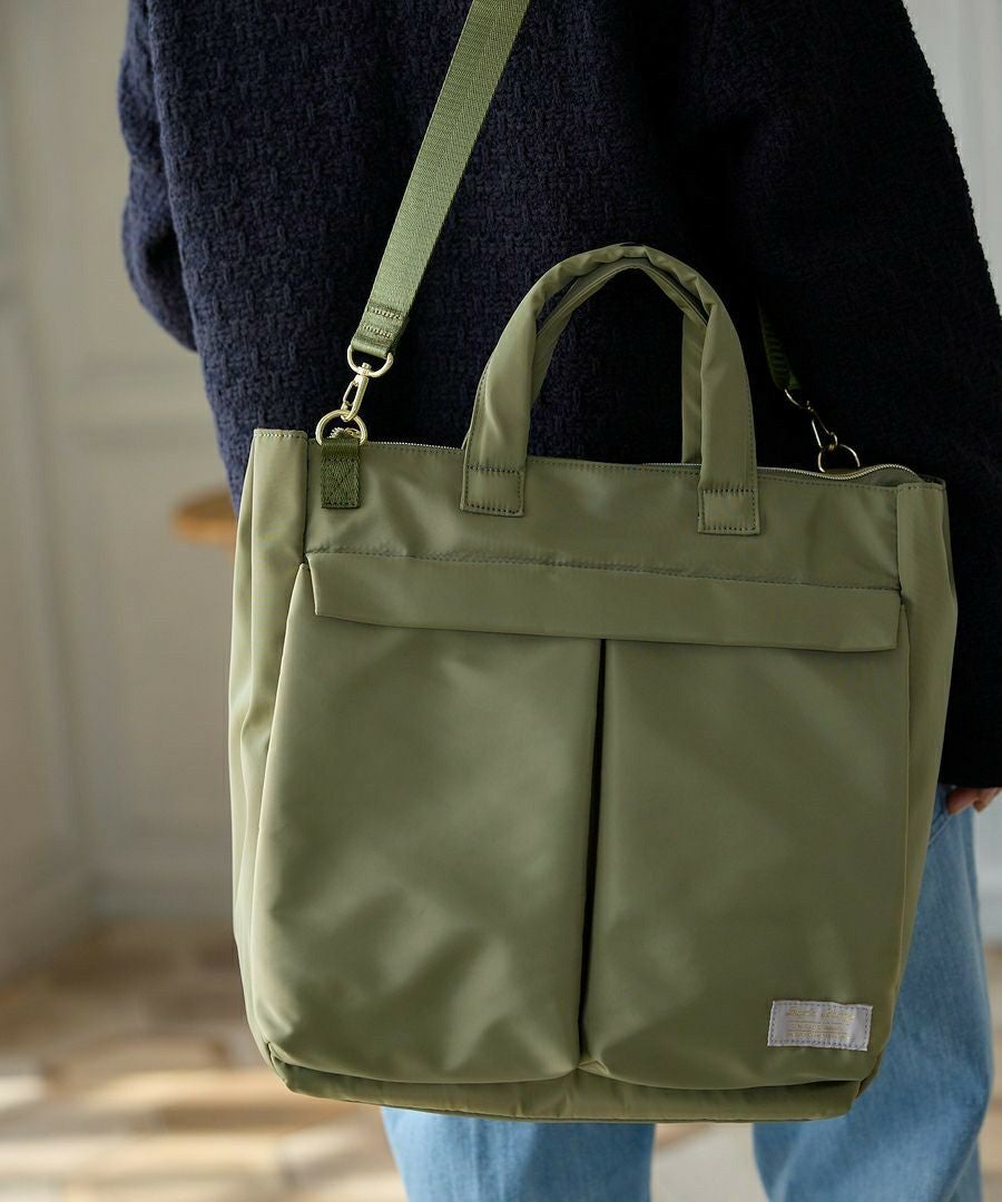 Legato Largo トートバッグ 撥水 2WAY 多収納 A4 キレカジ撥水ポリエステル LT-X0112