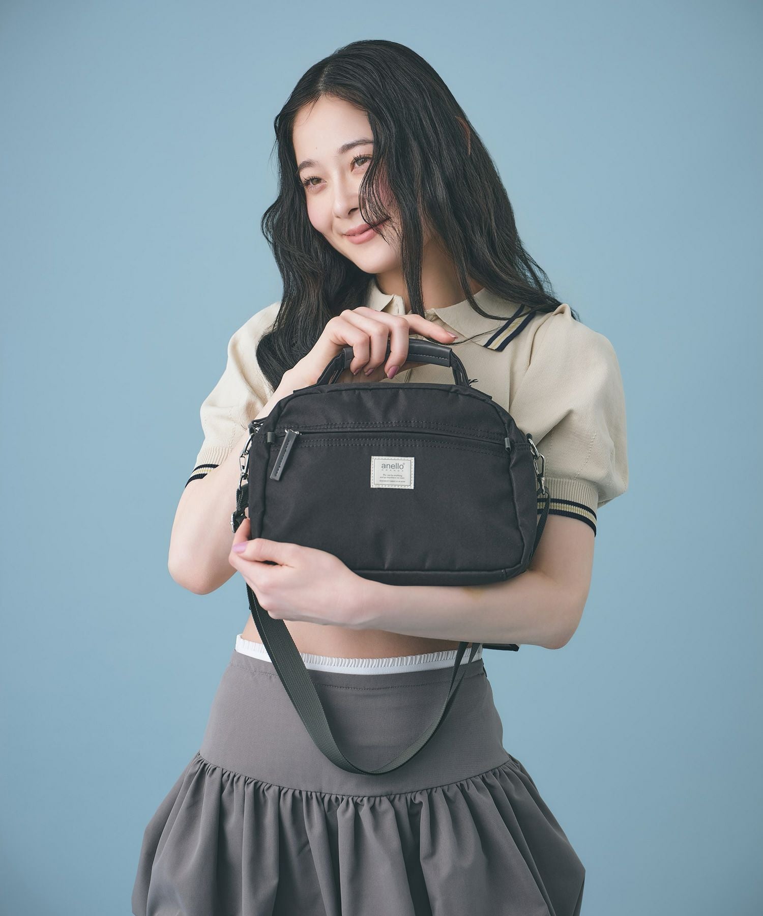 anello GRANDE ショルダーバッグ 軽量 2WAY A5 motte GHM0552